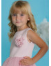 Rose Satin Tulle Flower Girl Dress Special Occasion Dress